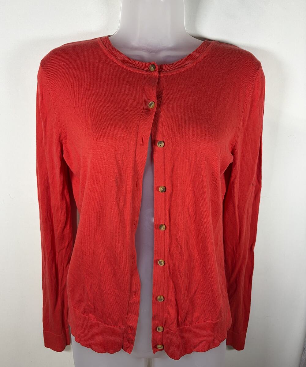 Ann Taylor Loft Red Cardigan Small EUC